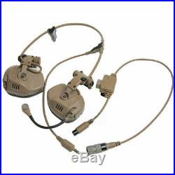 FMA FCS RAC Tactical Headset Sound Pickup &Noise Reduct Headphone with PTT Adaptor