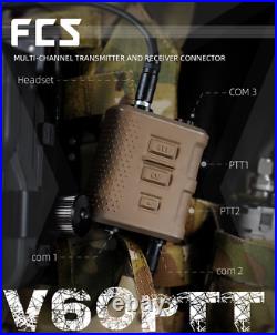 FMA U714/U Headset PTT Support Multiple Plugs K / ICON Head Adapters V20/V60
