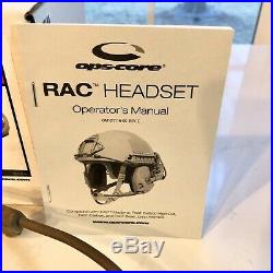 Gentex Ops Core RAC Helmet Mounted Hearing Protection FDE Tan Electronic