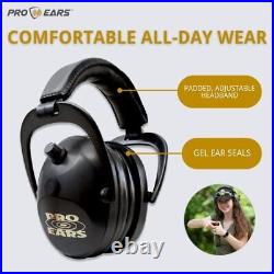 Gold II 26 Ear Muffs, NRR 26, Military Grade Electronic Hearing Protection wi