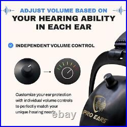 Gold II 30 Over-Ear Electronic Hearing Protection Headphones Black, 30 NRR