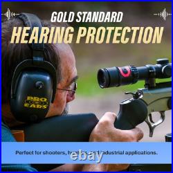 Gold II 30 Over-Ear Electronic Hearing Protection Headphones Black, 30 NRR