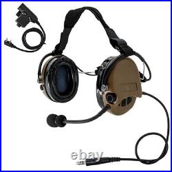 Headband Gel Earcups SORD Tactical Pickup Noise Cancelling Headphones+ U94 PTT