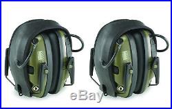 Hearing Protection Sound Amplification Electronic Earmuff Shooting Hunt 2 Piece