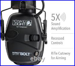 Howard Leight Impact Sport Bolt Digital Electronic Shooting Earmuff, Black