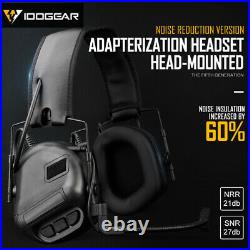 IDOGEAR Electronic Headset Ear Muffs Hearing Protection Noice Reduction Shooting
