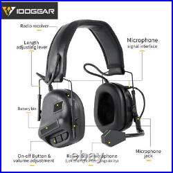 IDOGEAR Electronic Headset Ear Muffs Hearing Protection Noice Reduction Shooting