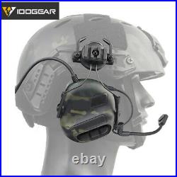 IDOGEAR Tactical Electronic Headset Ear Muffs For Helmet Hunting Noice Reduction