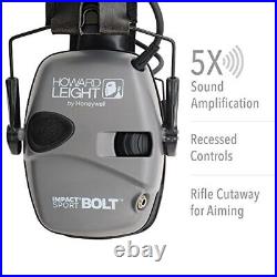 Impact Sport Bolt Digital Electronic Shooting Earmuff Gray