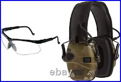 Impact Sport Electronic Shooting Earmuff with Sharp-Shooter Shooting Glasses