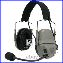 KRYDEX FCS Tactical AMP Headset Pickup Noise Reduction Earmuf Shooting Equipment