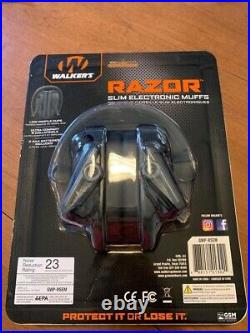 LOT OF 3 Walkers Razor Slim Shooter Hearing Protection Ear Muffs Black