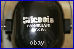 Lot of 2 Vintage Silenco RSX-85 Noise Canceling Hearing protect With Doskocil case