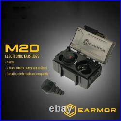 M20 Electronic Earplug Tactical Noise clearance Earplug for Shooting Training US