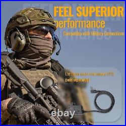 M32 PLUS 2024 Version Tactical Headset Hunting & Shooting Earmuffs with Micro