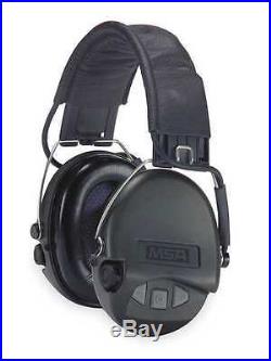 MSA 10061285 Electronic Ear Muff, 19dB, Over-the-H, Bk