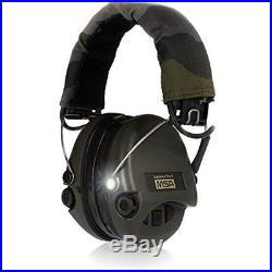 MSA Earmuffs Sordin Supreme Pro With LED Light Electronic EarMuff Camo-band, Gel