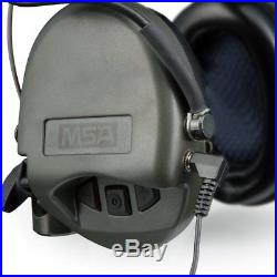 MSA Sordin Supreme Ear Protection, Foam Cushions, Aux Input, Black Leather