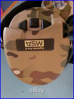 MSA Sordin Supreme Pro X Electronic Earmuff Neckband Version Multicam Foam