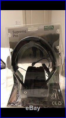 MSA Sordin Supreme Pro X Premium Ed. Electronic Earmuff with black headband NEW