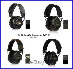 MSA Sordin Supreme Pro X Premium Edition Electronic Earmuff with black black