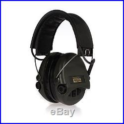 MSA Sordin Supreme Pro X Premium Edition Electronic Earmuff with black leath