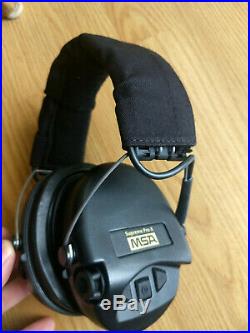 MSA Sordin Supreme Pro-X Waterproof Black Electronic Ear Muffs Gel Earseals Cups