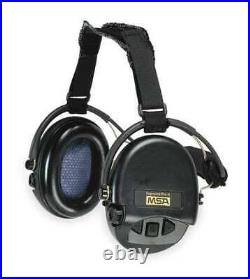Msa 10082166 Behind-The-Head Electronic Ear Muffs, 18 Db, Supreme Pro-X, Black