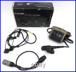 NACRE QUIET PRO Tactical Headset Dual Type with Motorola XTS Connector Boxed