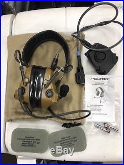 NEW 3M PELTOR MT17H682FB-47 CY COMTAC III ACH Headset, Coyote Brown