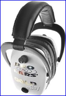 NEW Pro Ears GS-DPM-W WHITE Pro Mag Gold NRR 30 Protective Electronic Earmuffs
