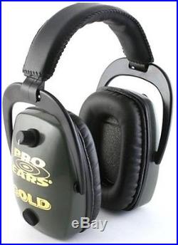 NEW Pro Ears GS-DPS-G GREEN Pro Slim Gold NRR 28 Protective Electronic Ear Muffs