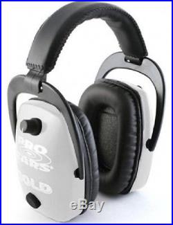 NEW Pro Ears GS-DPS-W WHITE Pro Slim Gold NRR 28 Protective Electronic Ear Muffs