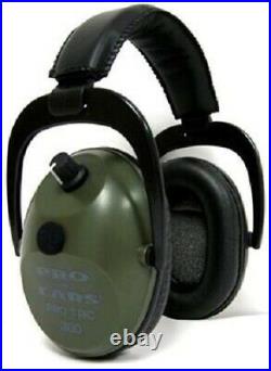 NEW Pro Ears GS-PT300-G GREEN Tac Plus Gold NRR 26 Electronic Ear Muffs N Style