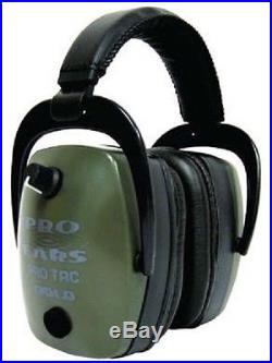 NEW Pro Ears GS-PTM-L-G GREEN Tac Mag Gold NRR 30 Electronic Ear Muffs Lithium