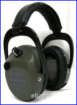 NEW Pro Ears GSPTSTLGREEN Tac SC Gold NRR 25 Electronic Ear Muffs N Style