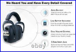 NEW Pro Ears PRO-TAC MAG GOLDT Electronic Earmuff, NRR 30, Black GSDPMBBX
