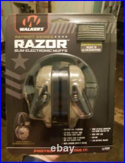 NEW-Walker's Razor Slim Electronic Muff (with Patriot Patch)