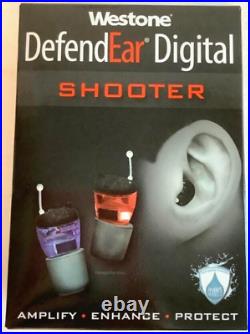 NEW Westone 78346 DefendEar Digital Shooter Protection Black Amplify Enhance