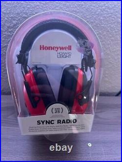NWT Honeywell Howard Leight Over-The-Head Electronic Ear Muffs, 25 Db Sync Radio