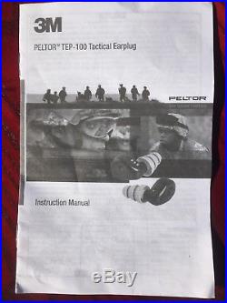 New 3M PELTOR TEP-100 Tactical Digital Earplug Kit