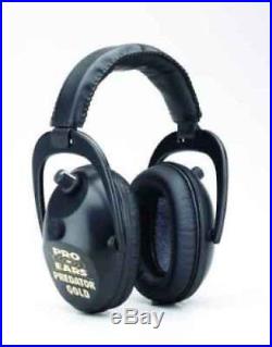 New ProEars GSP300B Predator Gold Series Electronic Ear Muffs in Black