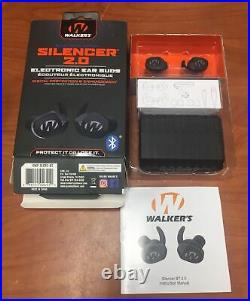 New Walkers Silencer 2.0 BT Electronic Ear Buds NRR 24DB GWP-SLCR2-BT