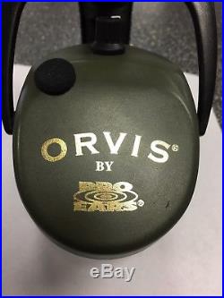 Orvis Pro Ears Electronic Adjustable Earmuffs (56a4) Made In USA Working