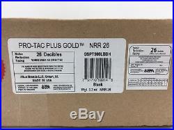 PRO EARS PRO TAC PLUS GOLD, NRR 26dB Behind The Head Electronic Ear Muffs, Black