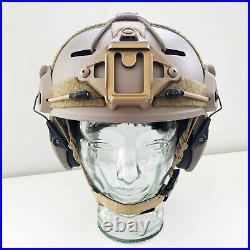 PTS MTEK Flux V Tactical Bump Helmet + Walker Razor Electronic Earmuffs Headset