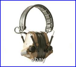 Peltor Comtac III Hearing Defender Gel Ear Cup Removable Cover Coyote Brown