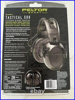 Peltor Sport Tactical 500 26db Bluetooth Electronic Earmuffs (TAC500-OTH)