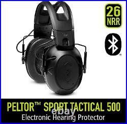 Peltor Sport Tactical 500 Smart Electronic Hearing Protector, Bluetooth Wireless