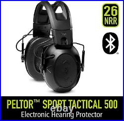 Peltor Sport Tactical 500 Smart Electronic Hearing Protector, Bluetooth Wireless